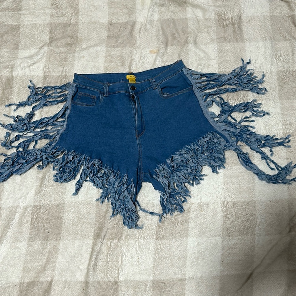 Blue jeans shorts